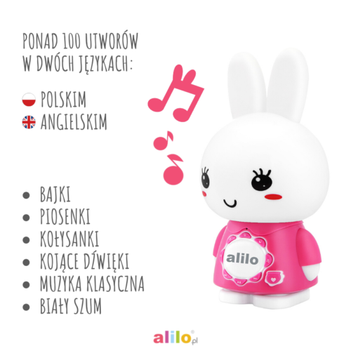 Króliczek Alilo Big Bunny różowy