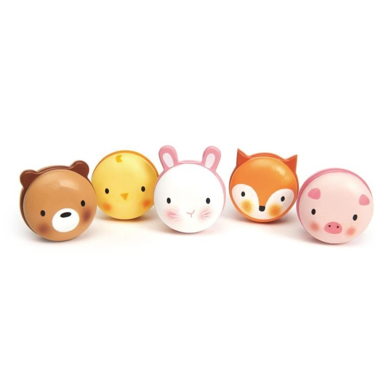 Drewniane Makaroniki Ciasteczka Animal MacaronsTender - Leaf Toys