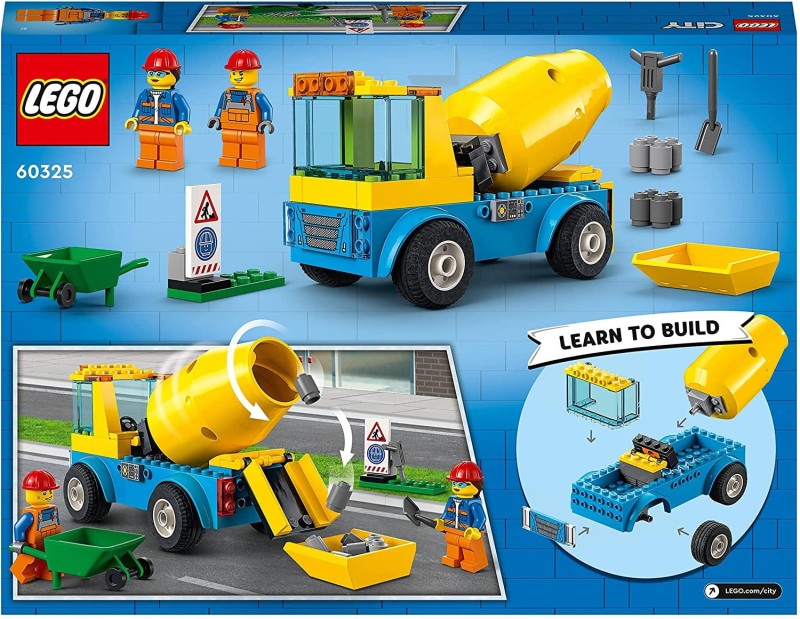 Klocki Lego City 60325 Ciężarówka z betoniarką - Lego