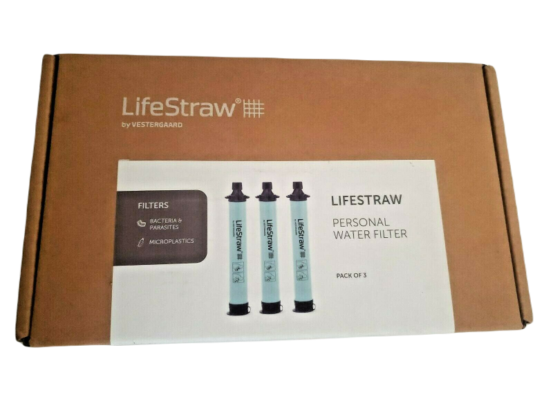 Słomka Życia Filtr do Wody Niebieski 3 szt. - LifeStraw