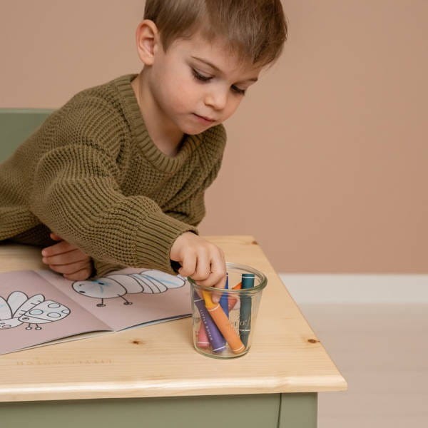 Kredki Woskowe Grube Okrągłe dla Maluchów – Little Dutch