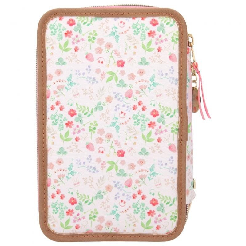 Trójdzielny Piórnik z Wyposażeniem Flower Berry - TOPModel
