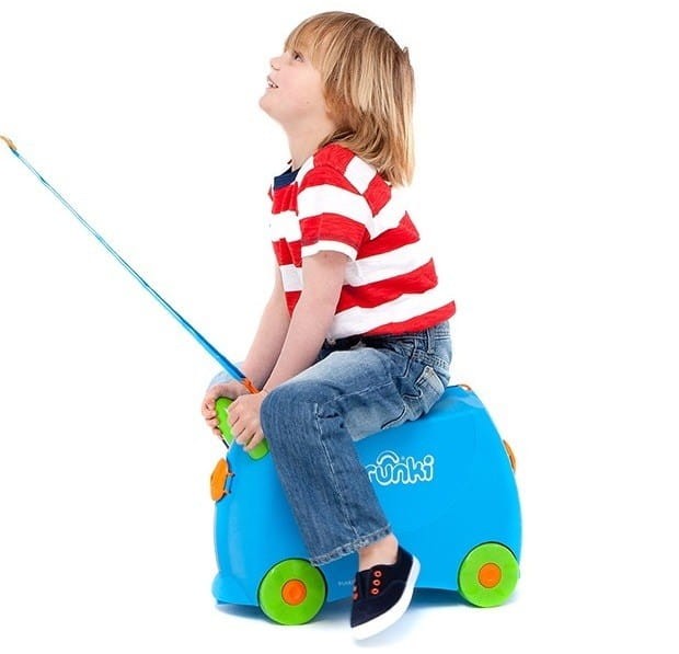 Niebieska Walizka na Kółkach Jeździk Terrance - Trunki