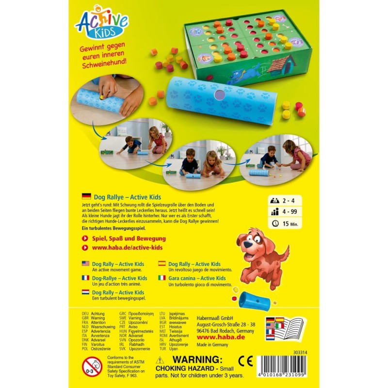 Gra Planszowa Wyścigi Psów Active Kids - Haba