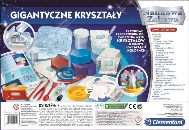 Gigantyczne kryształy Laboratorium - Clementoni