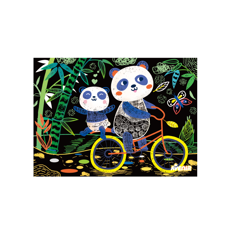 Wydrapywanki Panda Różne Kształty - Avenir