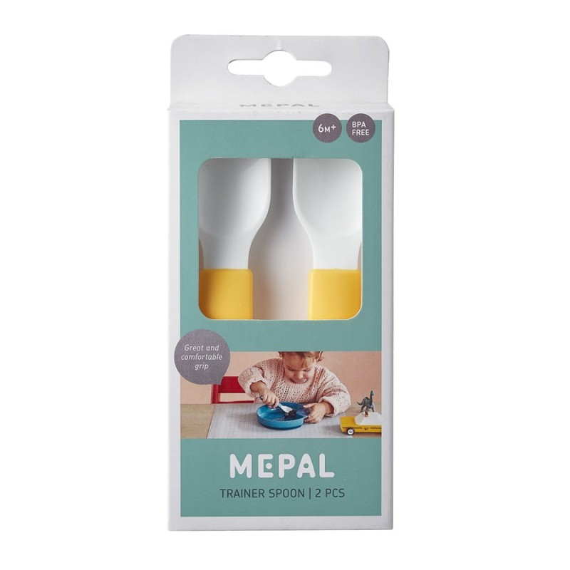 Łyżeczki Treningowe dla Dzieci 2 szt. Żółte Mio - Mepal