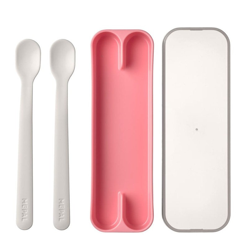 Pierwsze Łyżeczki do Karmienia 2 szt. Różowe Mio - Mepal