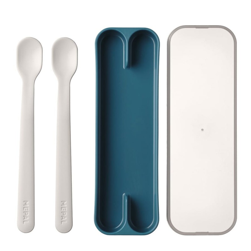 Pierwsze Łyżeczki do Karmienia 2 szt. Granatowe Mio - Mepal