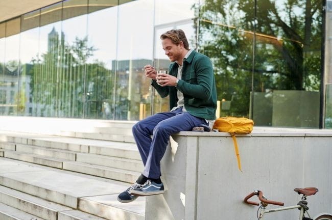 Podwójny Pojemnik na Jedzenie Denim Lunchpot Ellipse - Mepal