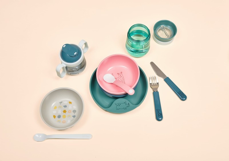 Kubek z Uchwytami Niekapek Mio Flowers & Butterflies - Little Dutch