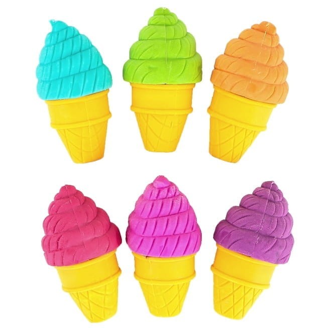 Pachnące Gumki do Mazania Lody 6 szt. - Ooly