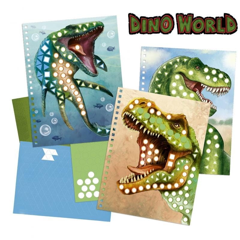 Zestaw Kreatywny z Naklejkami Dino World - Depesche