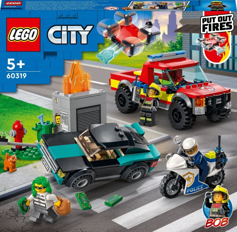 Klocki LEGO 60319 Akcja strażacka i policyjny pościg