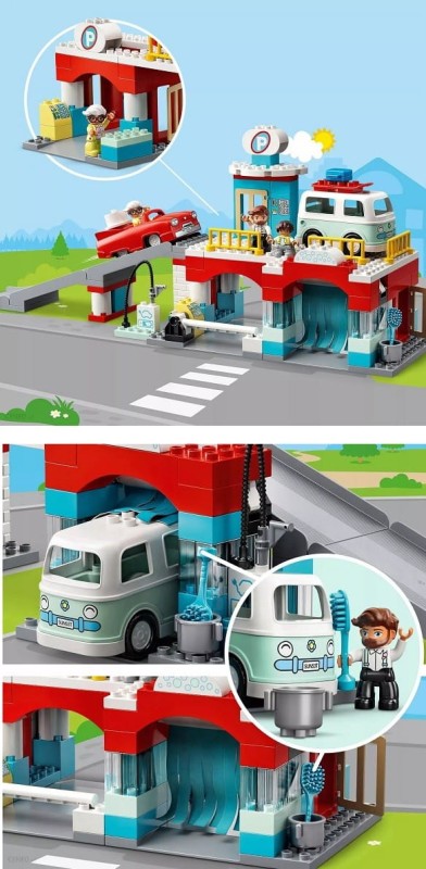 Lego Duplo Parking piętrowy i myjnia samochodowa 10948