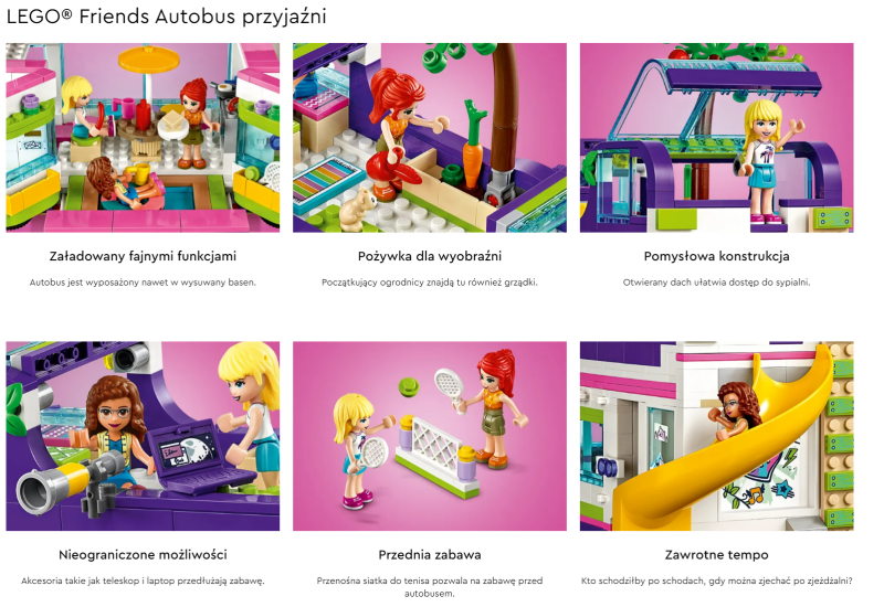 Klocki LEGO Friends Autobus Przyjaźni 41395