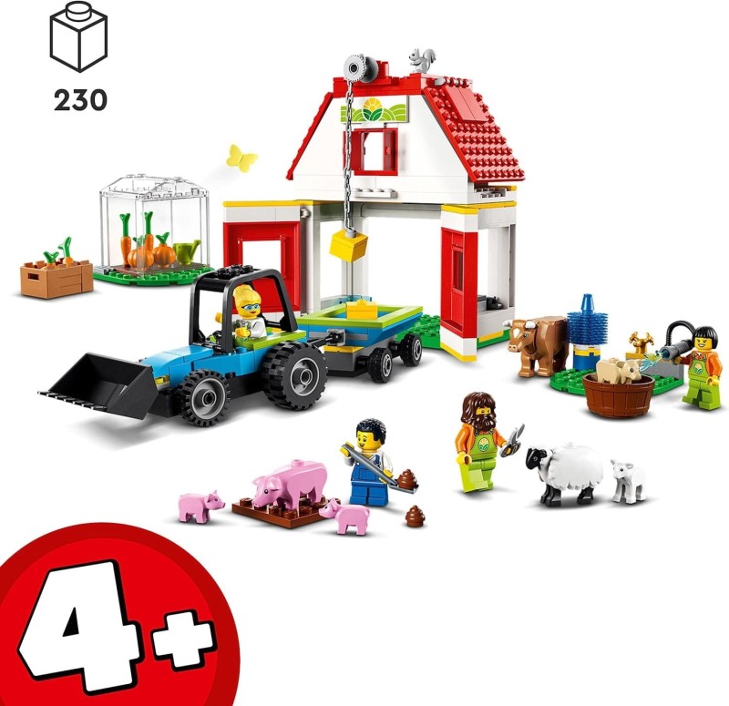 Zestaw LEGO Stodoła i zwierzęta gospodarskie 60346