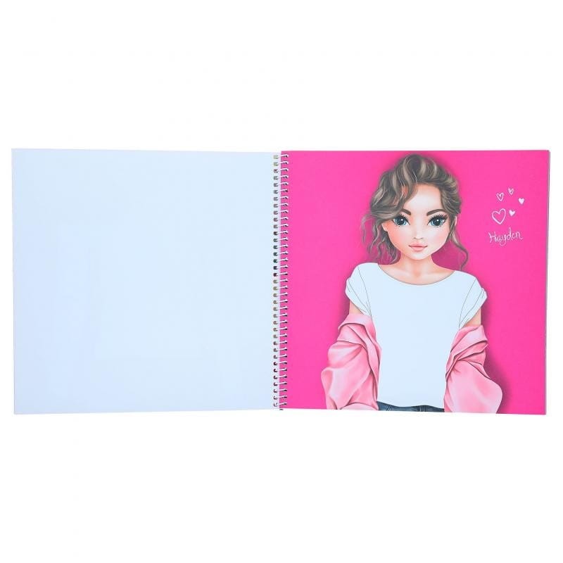 Szkicownik z Naklejkami i Szablonami Projektowanie T-Shirt Designer - Top Model