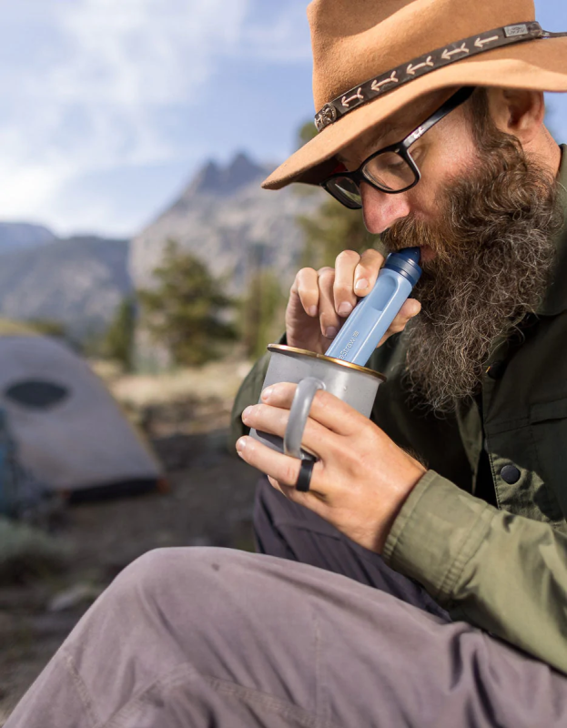 Słomka Życia Turystyczny Filtr do Wody Szary - LifeStraw Peak