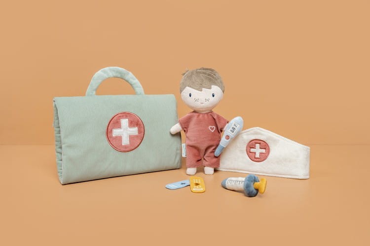 Zabawa w Lekarza Pacjent i Akcesoria Doktora - Little Dutch
