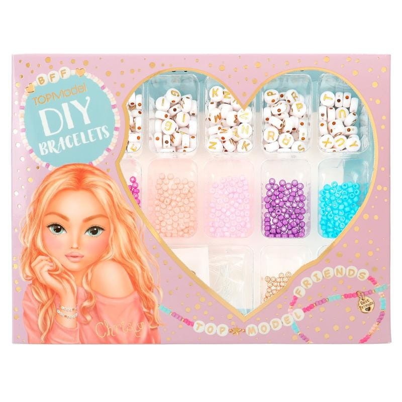 TopModel Bransoletki DIY Koraliki z Literkami
