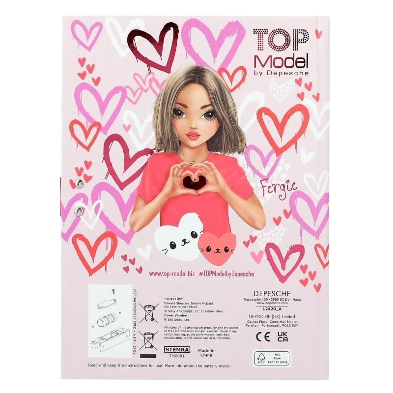 Pamiętnik na Kod z Piosenką ONE LOVE TOPModel