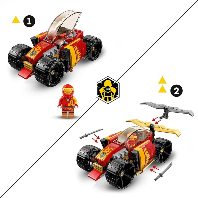 Klocki LEGO Ninjago Samochód Wyścigowy Ninja Kaia EVO 71780