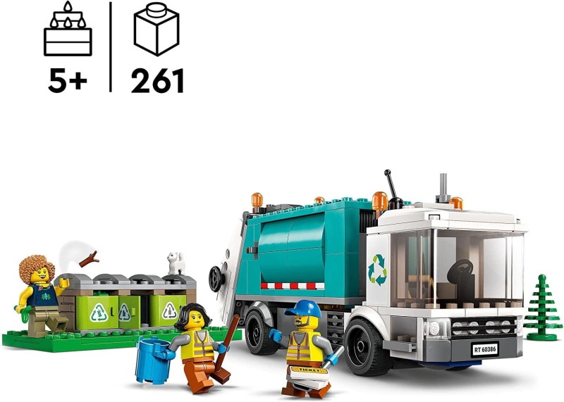 Lego Ciężarówka Recyklingowa 60386 Śmieciarka
