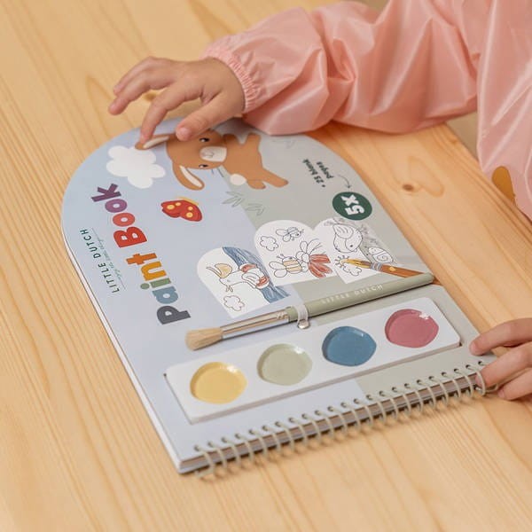 Kolorowana z Farbami plakatowymi Painting Book - Little Dutch
