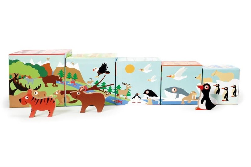 Pudełka Domek Zwierzęta Świata - Scratch Europe