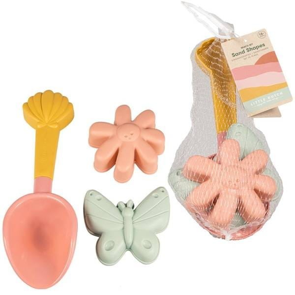 Łopatka i Foremki do Piasku Flowers & Butterflies - Little Dutch
