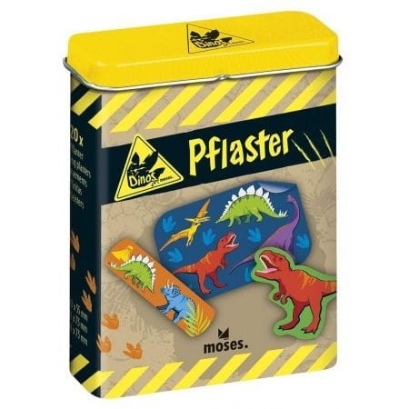 Plastry opatrunkowe z Dinozaurami Puszka 20 szt. - Moses