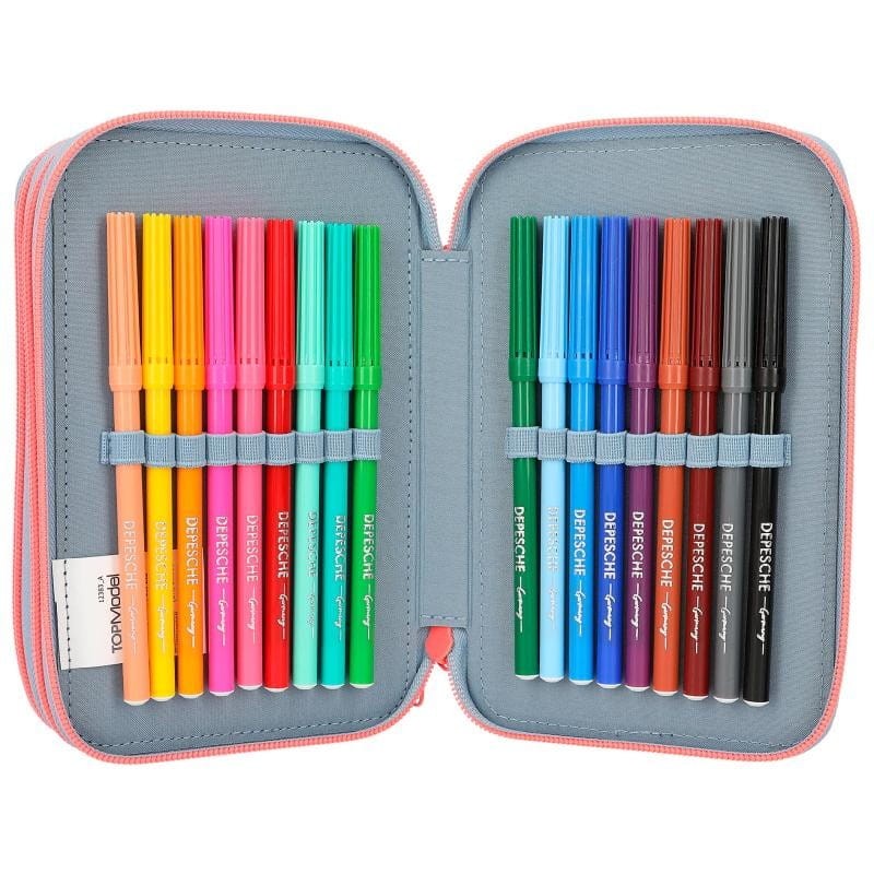 Trójdzielny Piórnik z Wyposażeniem Popcorn - TOPModel