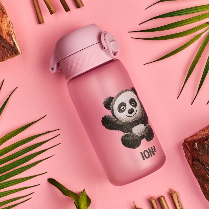 iON8 Bidon dla Dzieci Panda różowy 400 ml