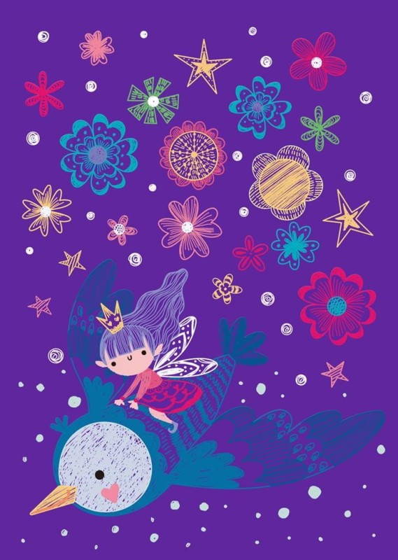 Wydrapywanki Elfy w Ogrodzie 15 szt. Scratch A5 - Avenir