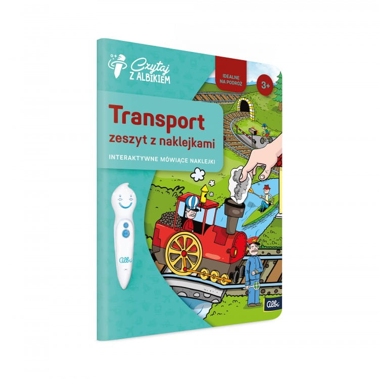 Transport Interaktywne mówiące naklejki zeszyt - Czytaj z Albikiem
