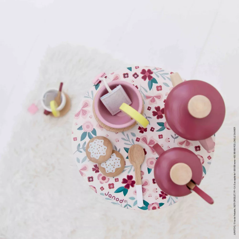 Drewniany serwis do herbaty Twist - Tea Set Janod