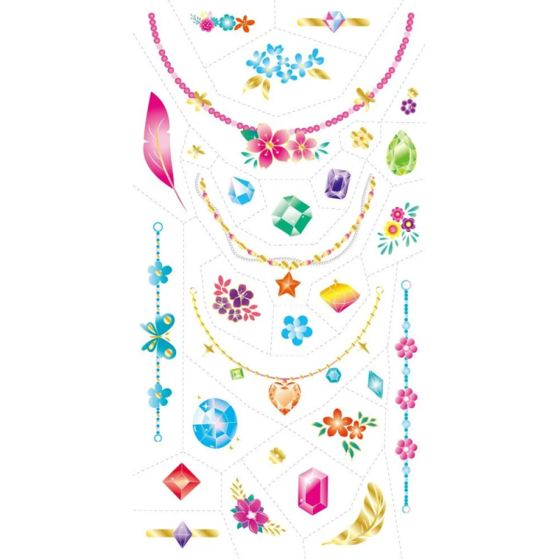 Tatuaże dla dzieci Biżuteria Pozłacane 55 szt. - Avenir