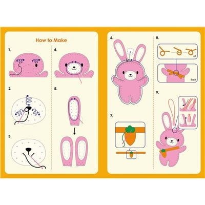 Królik do uszycia DIY Zestaw dla Dzieci 15 cm - Avenir