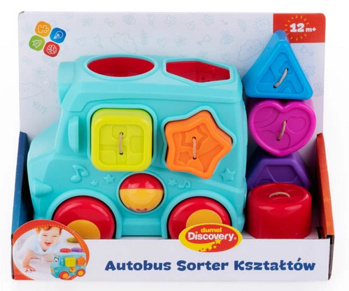 Autobus sorter z klockami Dumel Discovery