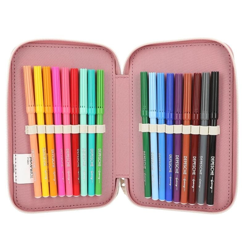 Piórnik trzykomorowy z wyposażenie Lama - TOPModel