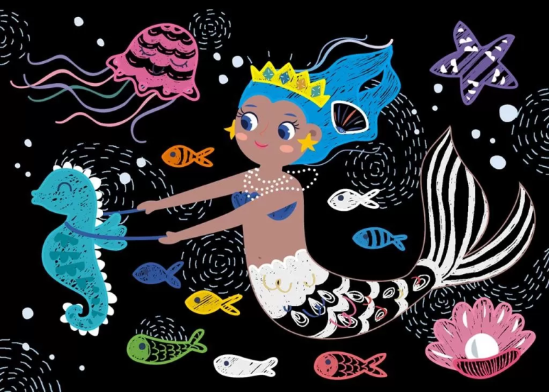 Wydrapywanki Księżniczka szt. Scratch - Avenir