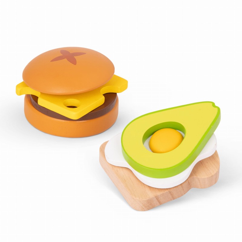 Drewniane Jedzenie w skrzyneczkach Little Foodie Groups - b.toys