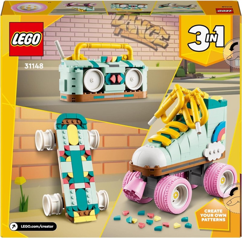 Lego Wrotka w stylu retro 31148 deskorolka lub boombox