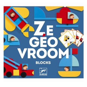 Układanka Drewniana Ze GeoVroom - Djeco