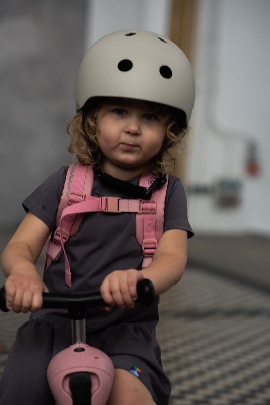 Kask rowerowy dla dzieci z Lampką LED na Hulajnogę i Rower S-M od 3 lat Ash Scoot & Ride