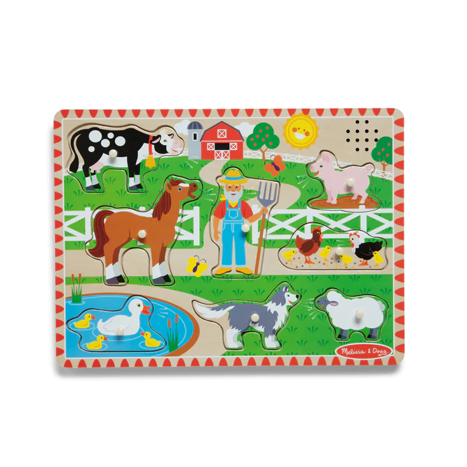 Puzzle dźwiękowe Farma Old MacDonald's - Melissa & Doug