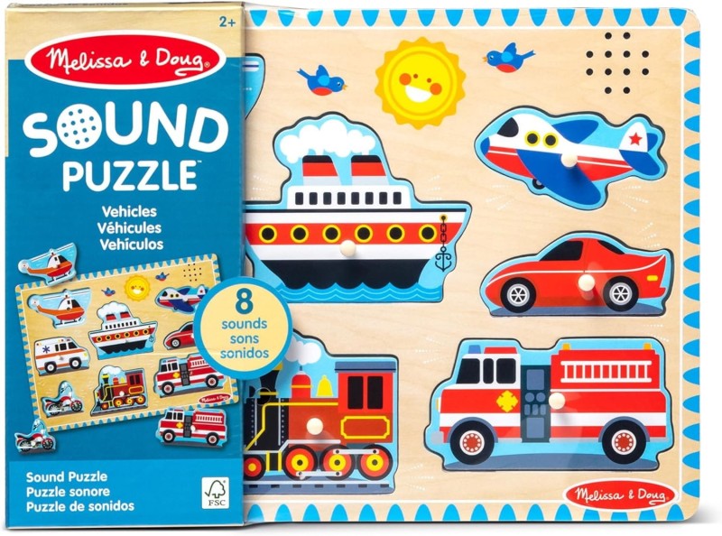 Puzzle z odgłosami Pojazdy Melissa & Doug