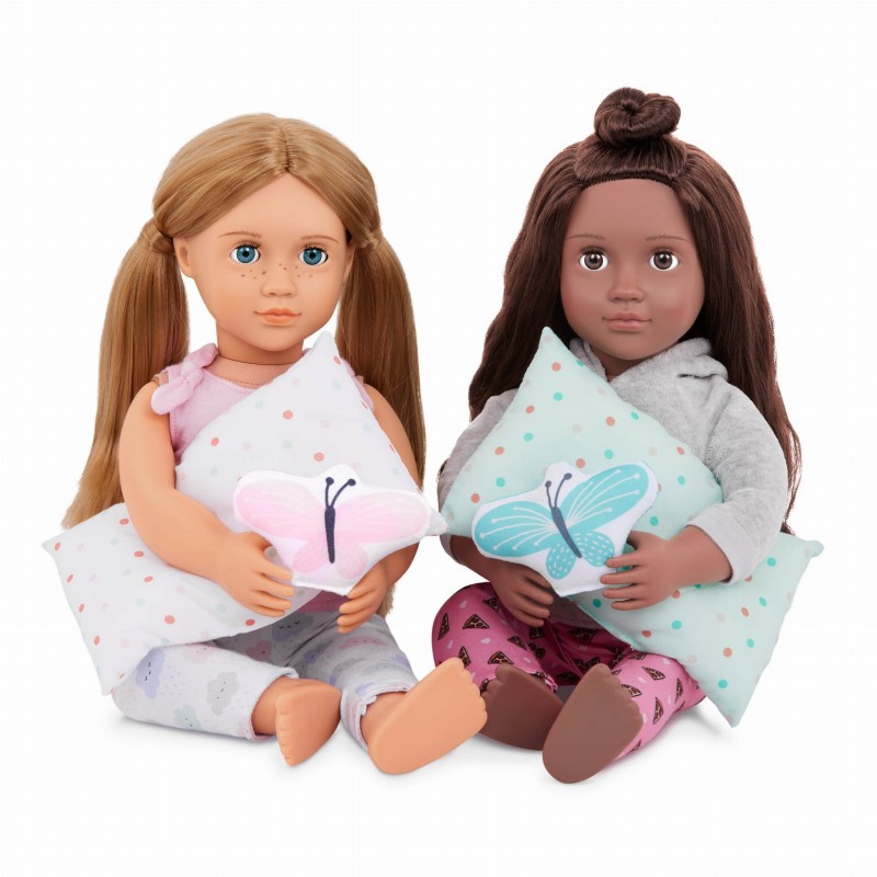 Piętrowe łóżko dla Lalek 55 cm różowe - Our Generation