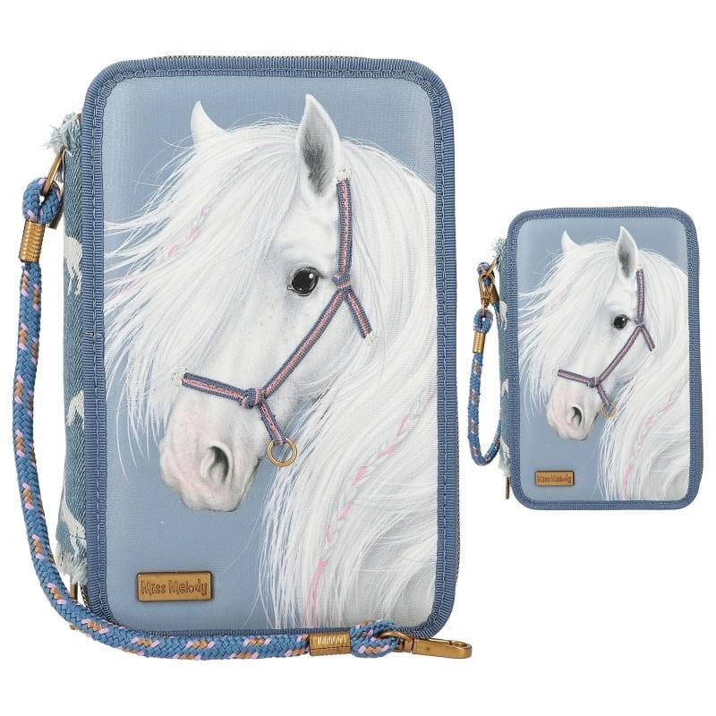 Piórnik szkolny z wyposażenie Koń 3-częściowy Miss Melody